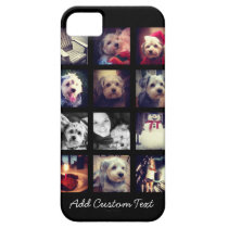 Photo Collage with Black Background iPhone 5 Case at Zazzle
