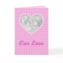 Photo Cutout Heart Valentine's Day Card Template