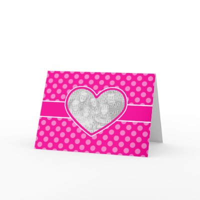 Photo Cutout Heart Valentine's Day Template Card by mariannegilliand