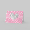 Photo Cutout Heart Valentine's Day Template Card