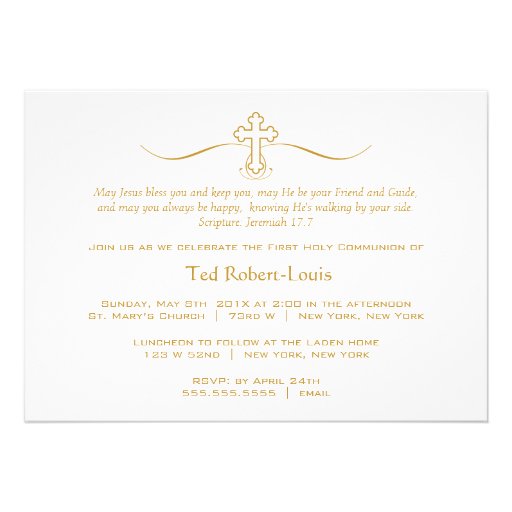 Photo First Communion Invitations