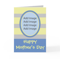 Photo For Mom Blue N Yellow Mothers Day cards