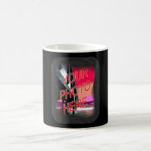 Photo frame dark dotted template mugs
