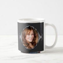Photo frame with tribal look. coffee mug