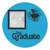 PHOTO GRAD STICKERS - U CHOOSE COLOR by partypassion PHOTO GRAD STICKERS - U CHOOSE COLOR