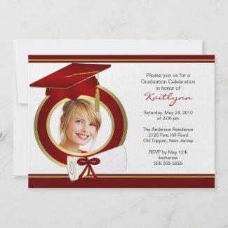 Photo Graduation Invitation invitation