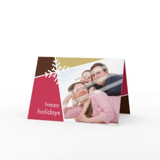 PHOTO GREETING CARD :: modernista snowflake L1 card