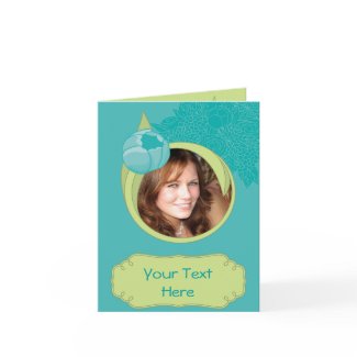 Photo greeting card with Tulip