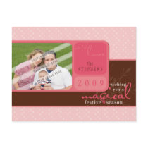 PHOTO GREETING POSTCARD :: magical snowflake L1