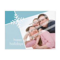 PHOTO GREETING POSTCARD :: modernista snowflake L3 by holidayboutique PHOTO GREETING POSTCARD :: modernista snowflake L3