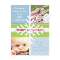 PHOTO GREETING POSTCARD :: snowflake dissection P3