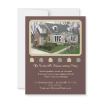 Photo Housewarming Invitation - Brown