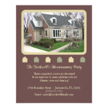 Photo Housewarming Invitation - Brown