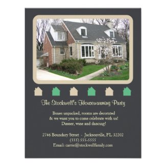 Photo Housewarming Invitation - Dark