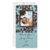 Photo Insert Cards ~ Thank You Wedding Pic Cards Customized Photo Card