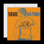 Photo Insert Graduation Party Invitation Boy 2