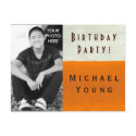 PHOTO INSERT ~ Postcard / Invitation Birthday postcard