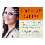 PHOTO INSERT ~ Postcard / Invitation Birthday