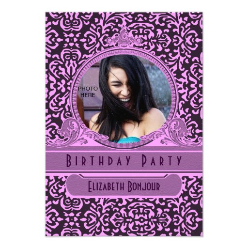PHOTO INSERT Rococo VI ~ Invitation SWEETSIXTEEN