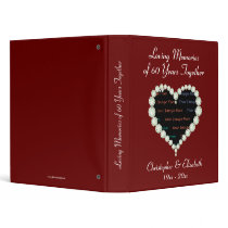 Photo Love Heart Diamond Anniversary Binder