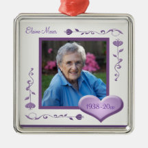 Photo Memorial Christmas Keepsake Ornament