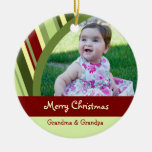 Photo Merry Christmas Grandparents Ornament