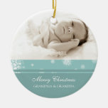 Photo Merry Christmas Grandparents Ornament