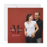 Photo Monogram Zebra Wedding Invitations