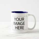 Photo mug - navy blue 15oz template