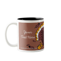 Photo Mug Template - Thanksgiving Turkey Run