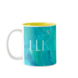 Photo mug template with initials mugs