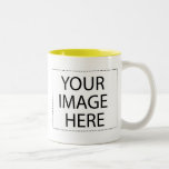 Photo mug - yellow two tone template 11oz