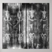 Photo Negative Picture of the Shroud of Turin Print