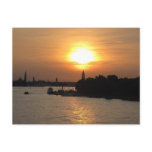 Photo of dramatic Sunset in Venice laguna, Italy Postcards