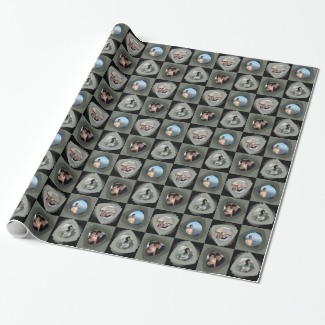 Photo personalized black gray triangles collage