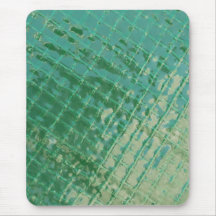 Photo picture of green plastic cover. mouse pads
