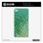 Photo picture of green plastic cover. decal for the iPhone 4S
