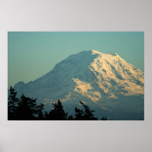 Photo print:  Winter Mt. Rainier