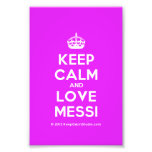 [Crown] keep calm and love messi  Photo Prints