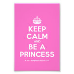 [Crown] keep calm and be a princess  Photo Prints
