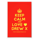 [Crown] keep calm and love [Love heart] drew x  Photo Prints