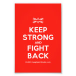 [UK Flag] keep strong and fight back  Photo Prints