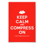 [Two hearts] keep calm and compress on  Photo Prints