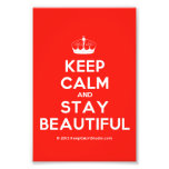 [Knitting crown] keep calm and stay beautiful  Photo Prints