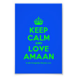 [Crown] keep calm and love amaan  Photo Prints