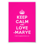 [Crown] keep calm and love -marye  Photo Prints