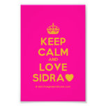 [Crown] keep calm and love sidra [Love heart]  Photo Prints