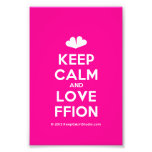 [Two hearts] keep calm and love ffion  Photo Prints
