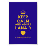 [Crown] keep calm and adore lana.r [Love heart]  Photo Prints