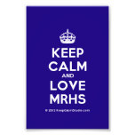 [Crown] keep calm and love mrhs  Photo Prints